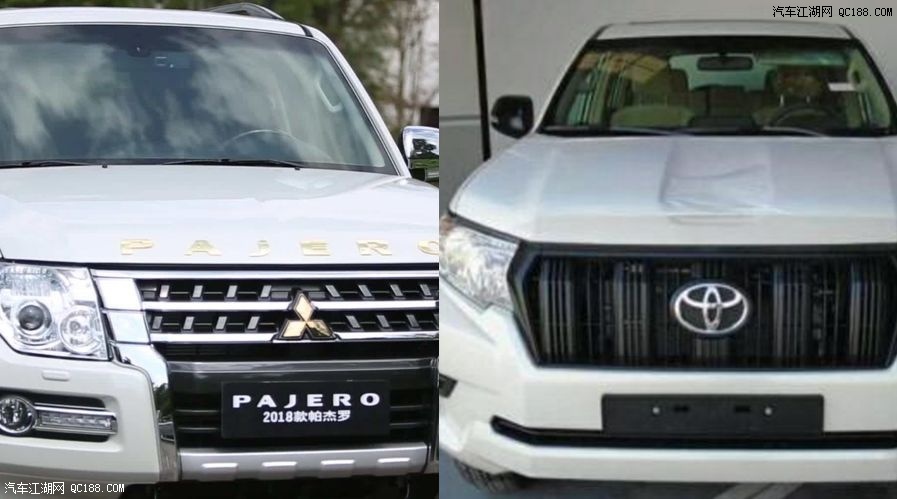 2018款中东版进口普拉多2700与18款帕杰罗V97大对比