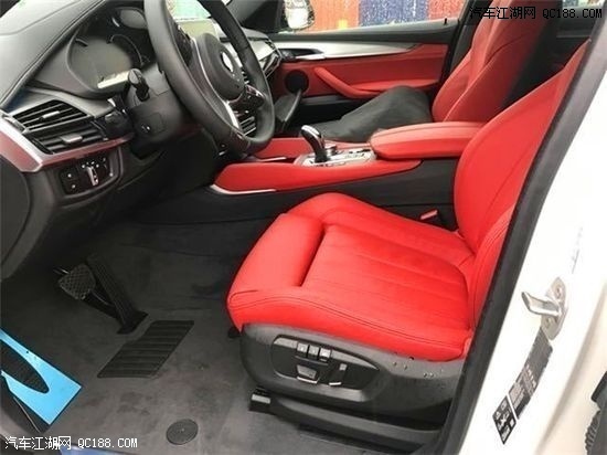 2018款宝马X6中东版白红色现车到店实拍