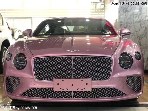 天津港20款宾利欧陆粉色现车 超稀有的颜色