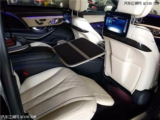 天津港2019款迈巴赫S650多少钱 米色内饰大气
