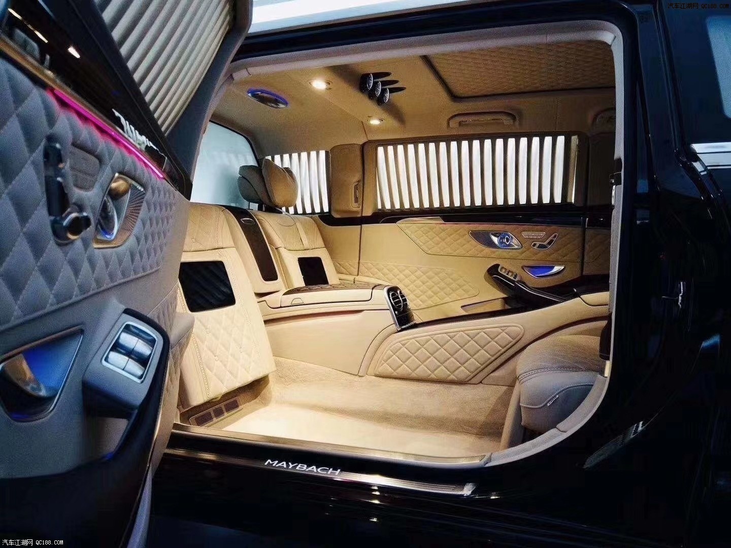 20款奔驰迈巴赫S680普尔曼内饰外观实拍